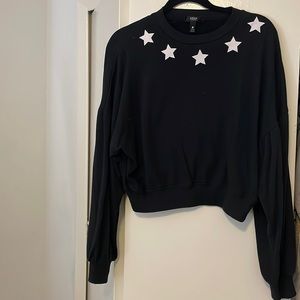 Aqua sweater/sweatshirt with stars